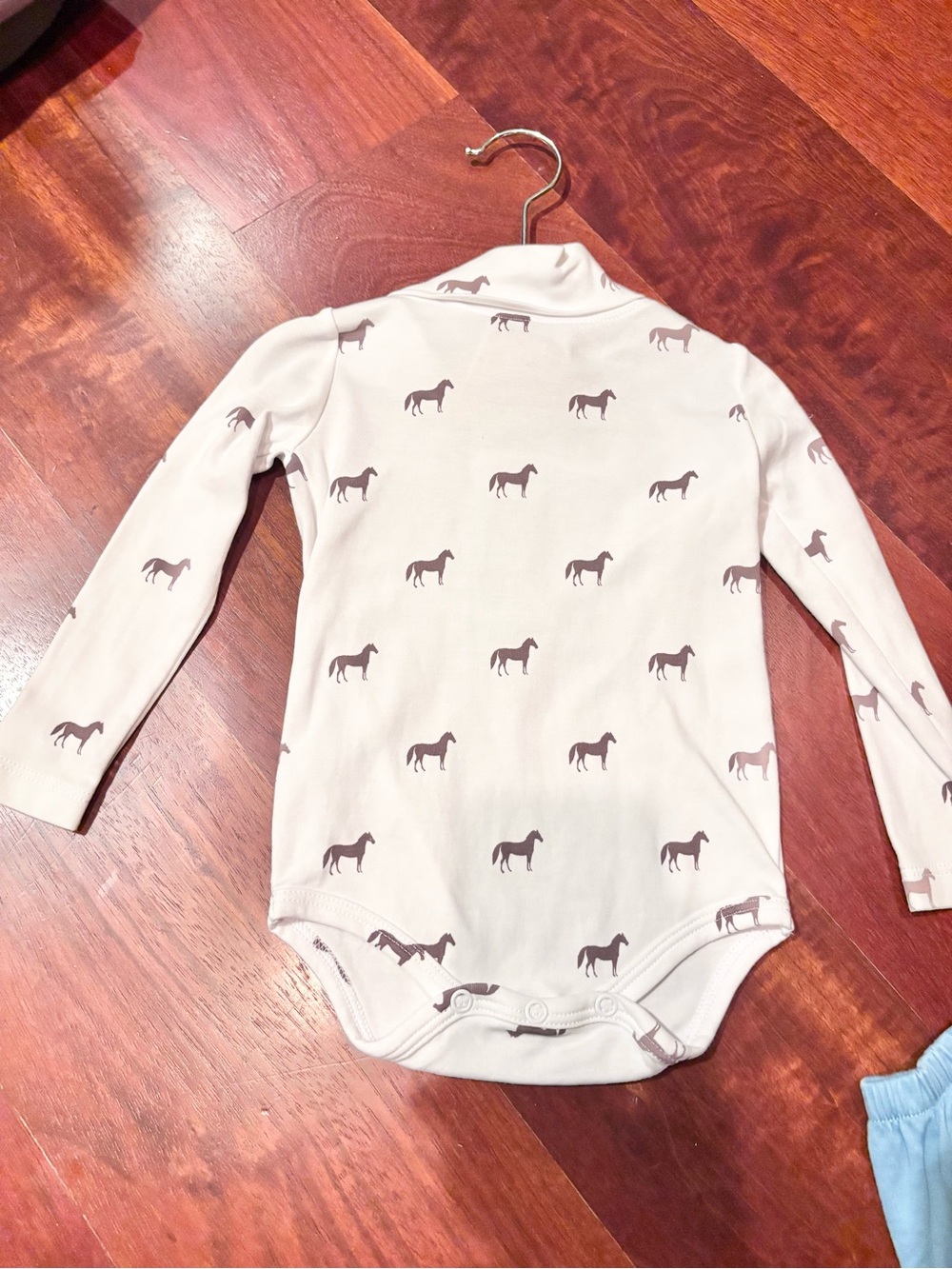 TBBC horse turtle neck bubble romper